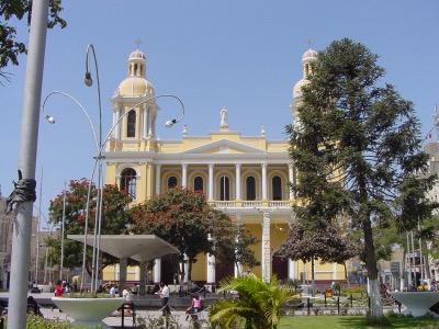 la plaza de armas de Chiclayo